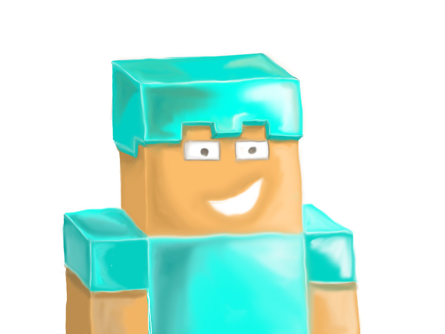 900x675 Minecraft Drawing! Diamond Armour! By Sinhar97