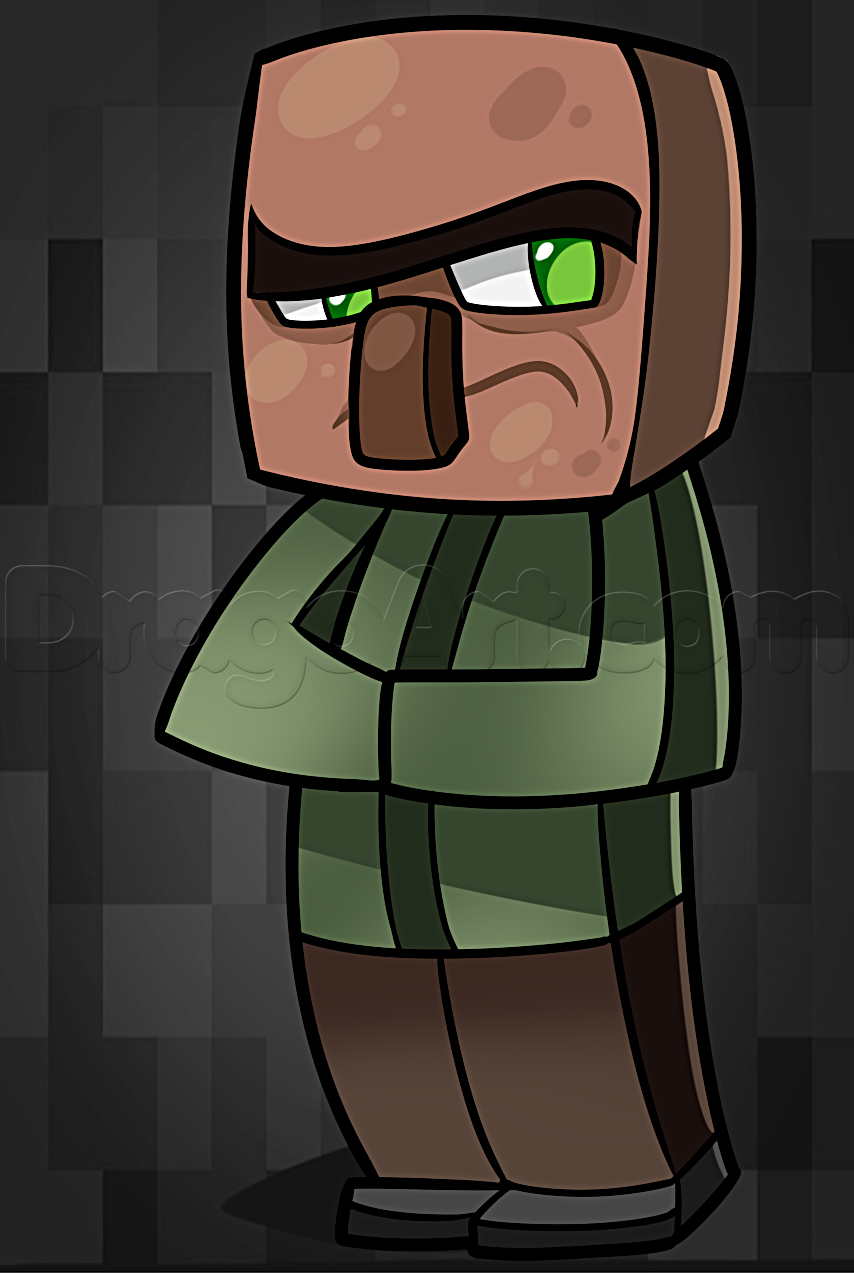 854x1273 Minecraft Drawing Games Learn How To Draw A Minecraft Villager