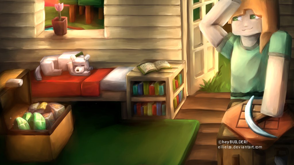 1024x576 Minecraft] Survival Banner For Heybuilder By Ellielza