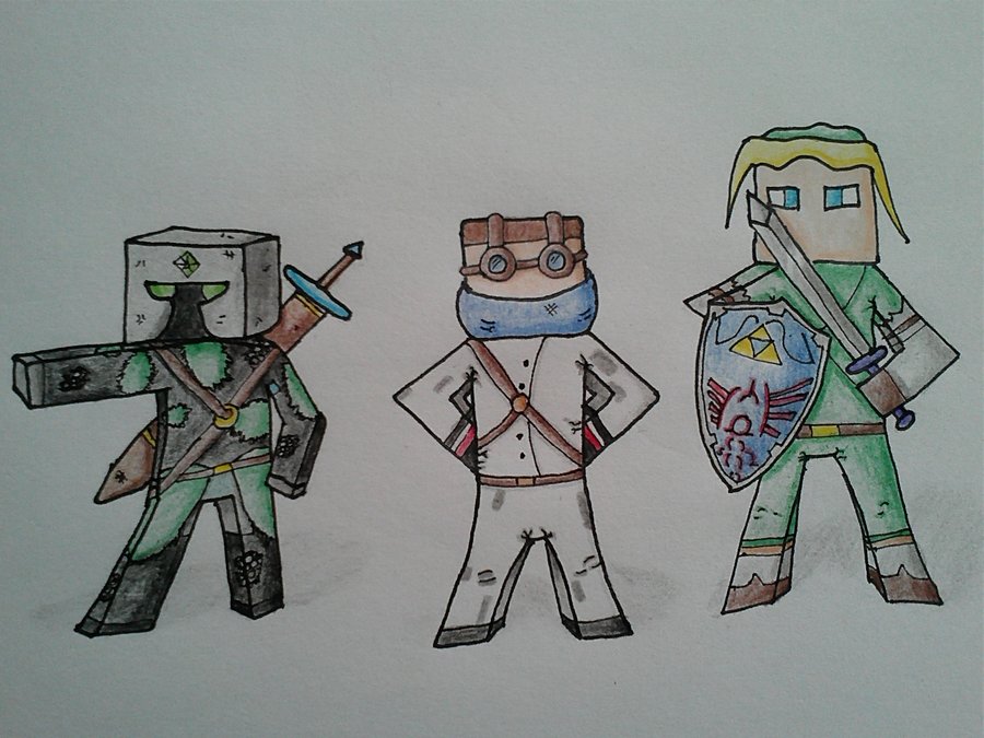 900x675 Minecraft Avatar Drawing By Mstrbones
