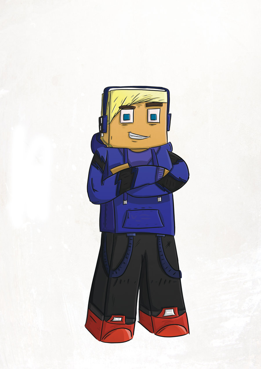 900x1273 Huntedflame Minecraft Drawing By Martbarten