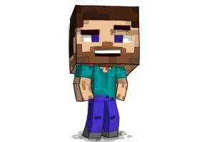 300x200 How To Draw A Chibi Steve From Minecraft