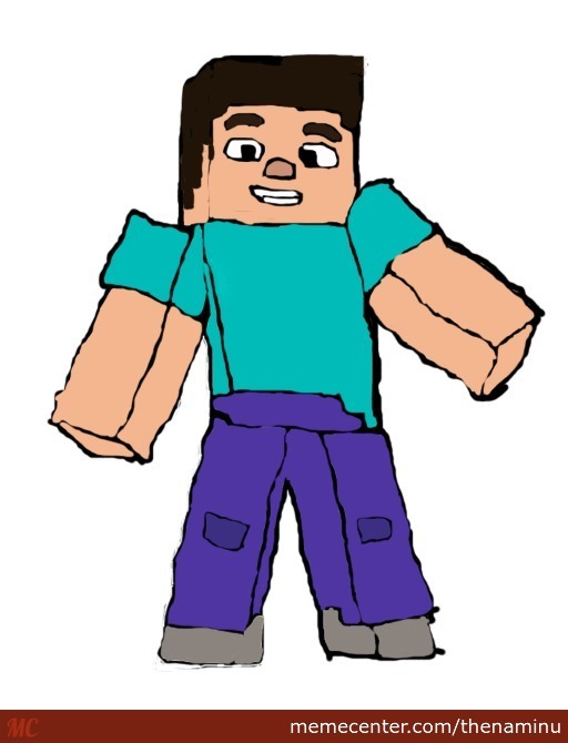 Minecraft Drawing Steve at GetDrawings | Free download