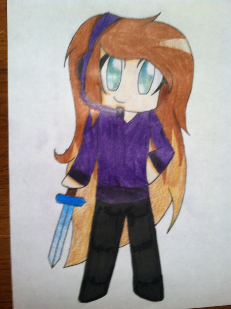 772x1034 Minecraft Skin Drawing Katze2012 By Nyan Rose Craft