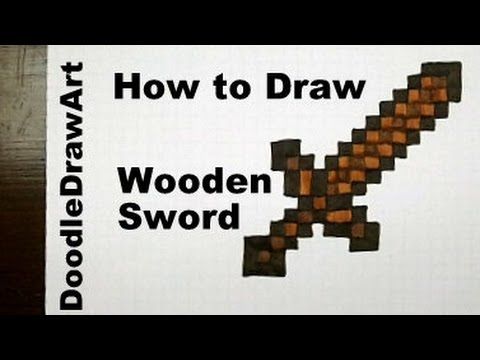 480x360 Drawing How To Draw A Minecraft Sword