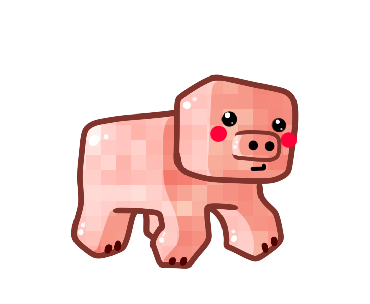 730x600 Chibi Pig By Ronindude