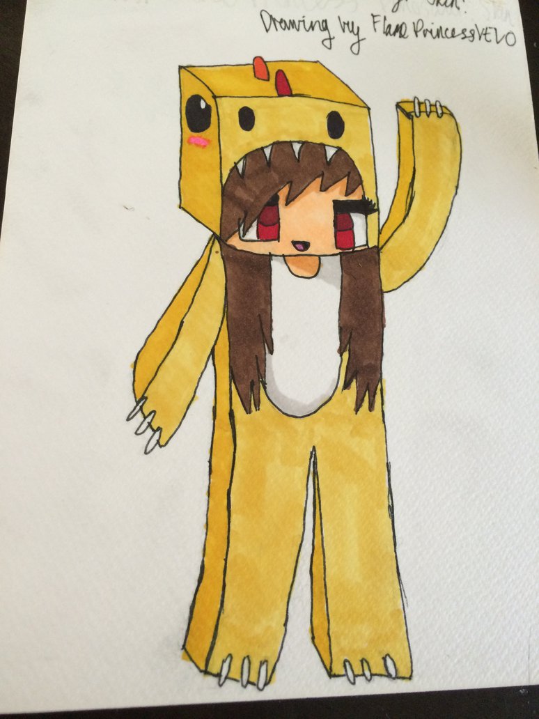 774x1032 Askflameprincess Dinosaur Minecraft Skin Drawing By