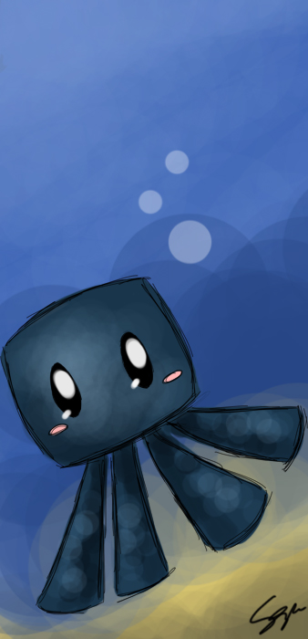 338x700 Minecraft Babby Squid 3 By Sayuri Amaya