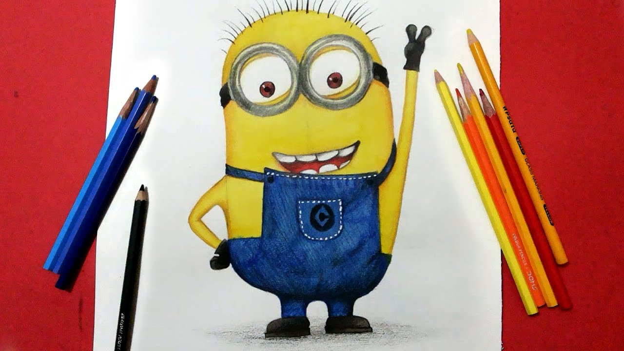 1280x720 How To Draw Dave The Minion From Despicable Me