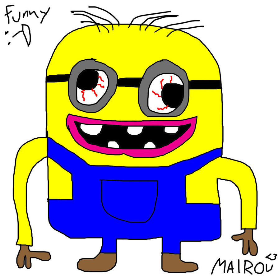 894x894 Minion Funny Drawing By Mairou Xd By Mairoutv
