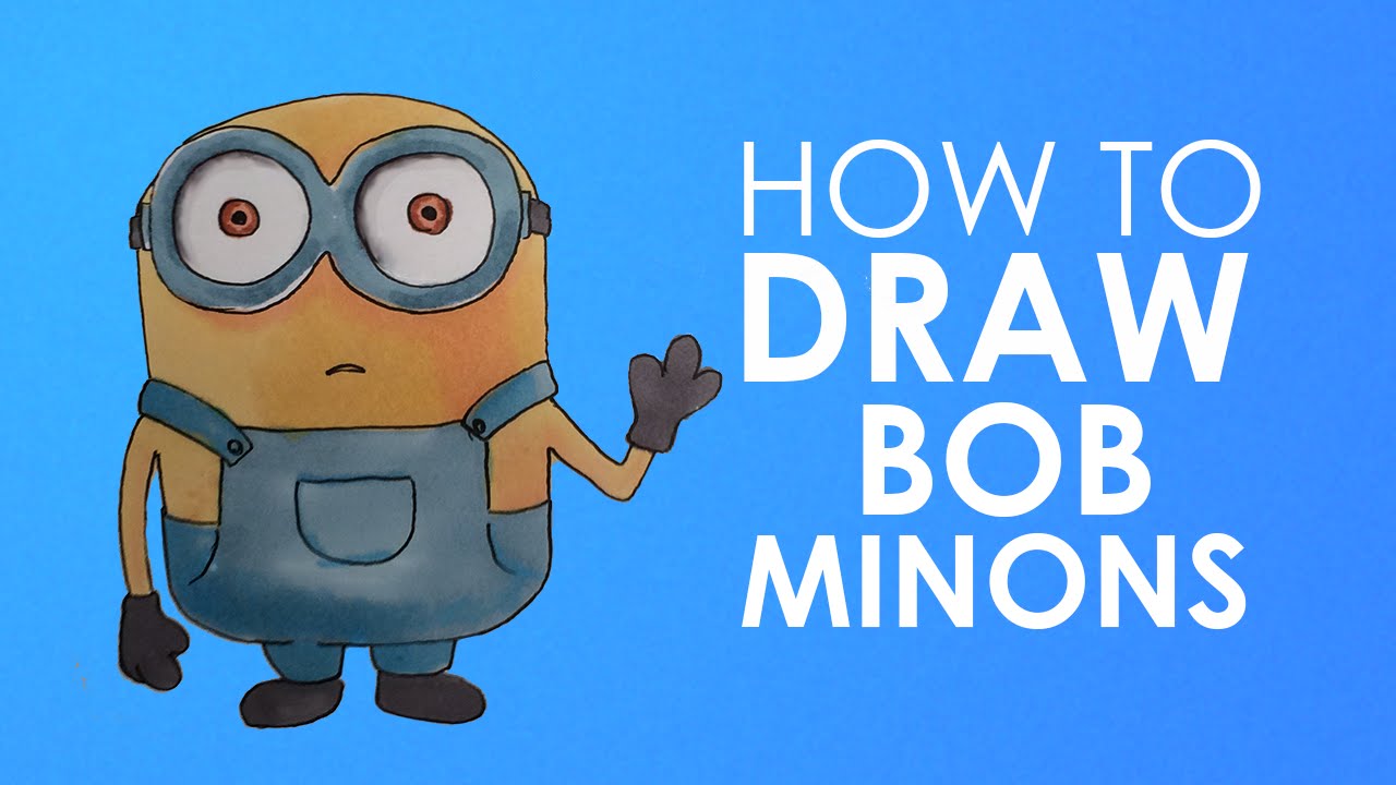 1280x720 How To Draw Bob Minion From Minions Easy Step By Step Video Lesson