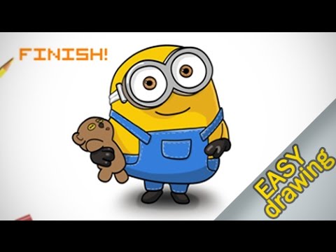 480x360 How To Draw Minions(Bob) Easy Step.