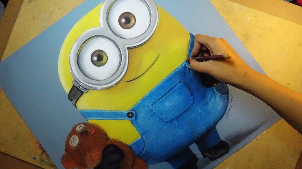 1280x719 Speed Drawing Bob (Minions) Diana A Artes E Artes Tudo O