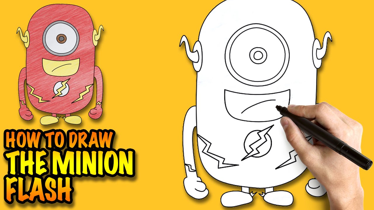 1280x720 How To Draw The Minion Flash