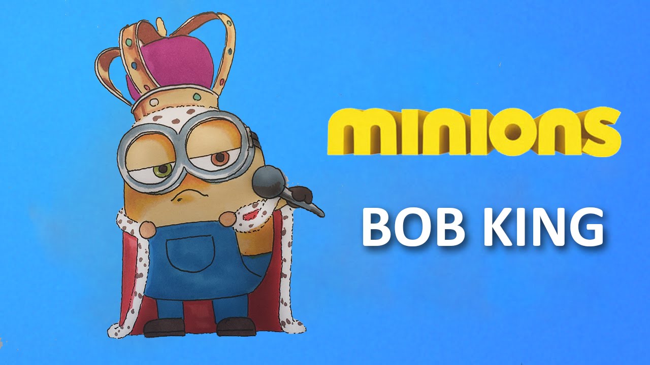 1280x720 How To Draw Bob King Minion From Minions Easy Step By Step Video