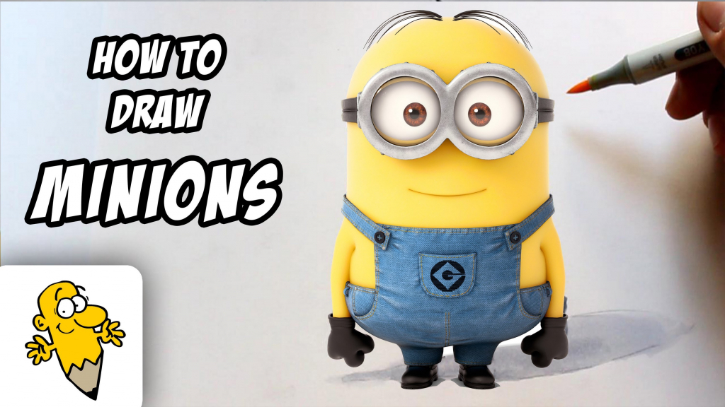1024x576 Cartoon Minions Drawings