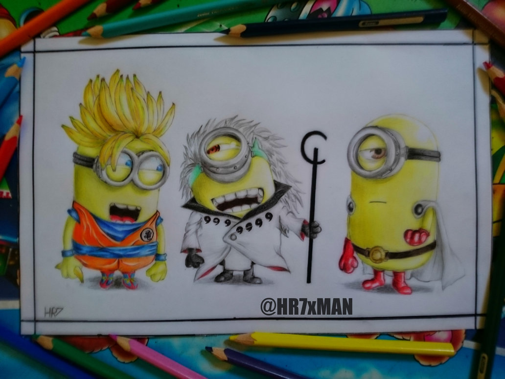 1032x774 Minions Drawing By Hr7xman