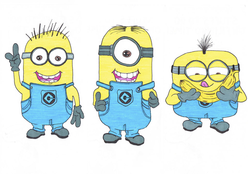 1024x718 Minions Drawing By Jumarco11