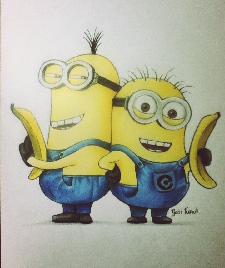 720x858 Drawings Of Minions Minions Banana Drawing Drawing