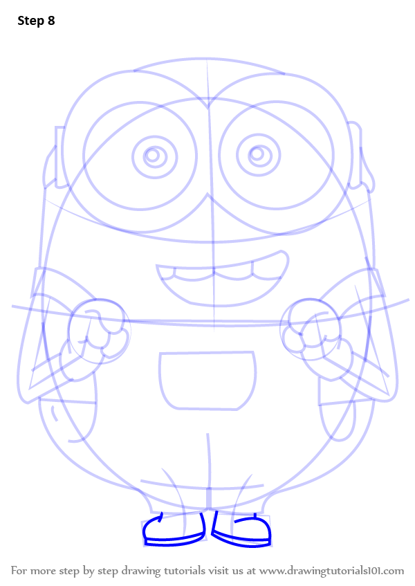 600x847 Learn How To Draw Bob From Minions (Minions) Step By Step