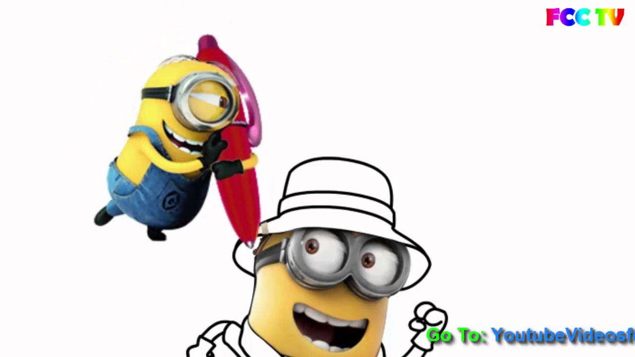 1280x720 Minion Drawing Step By Step Youtube Videos For Kids