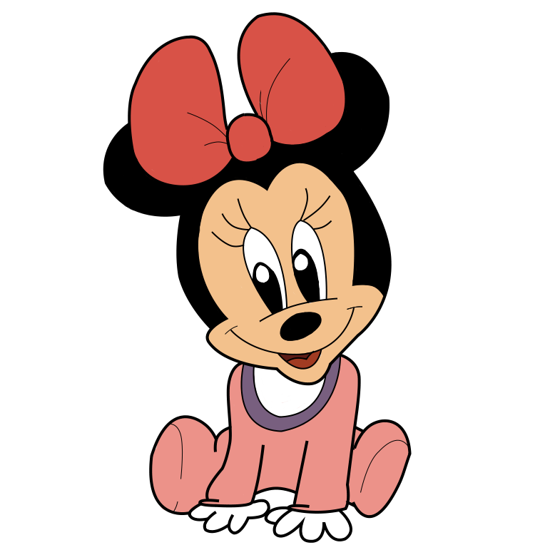 785x771 Baby Minnie Drawing By Trdaz On Baby Diy