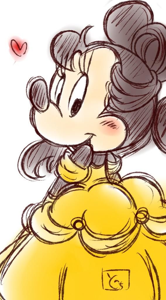 568x1024 Minnie Plays Belle Mickey And Minnie Mouse Belle