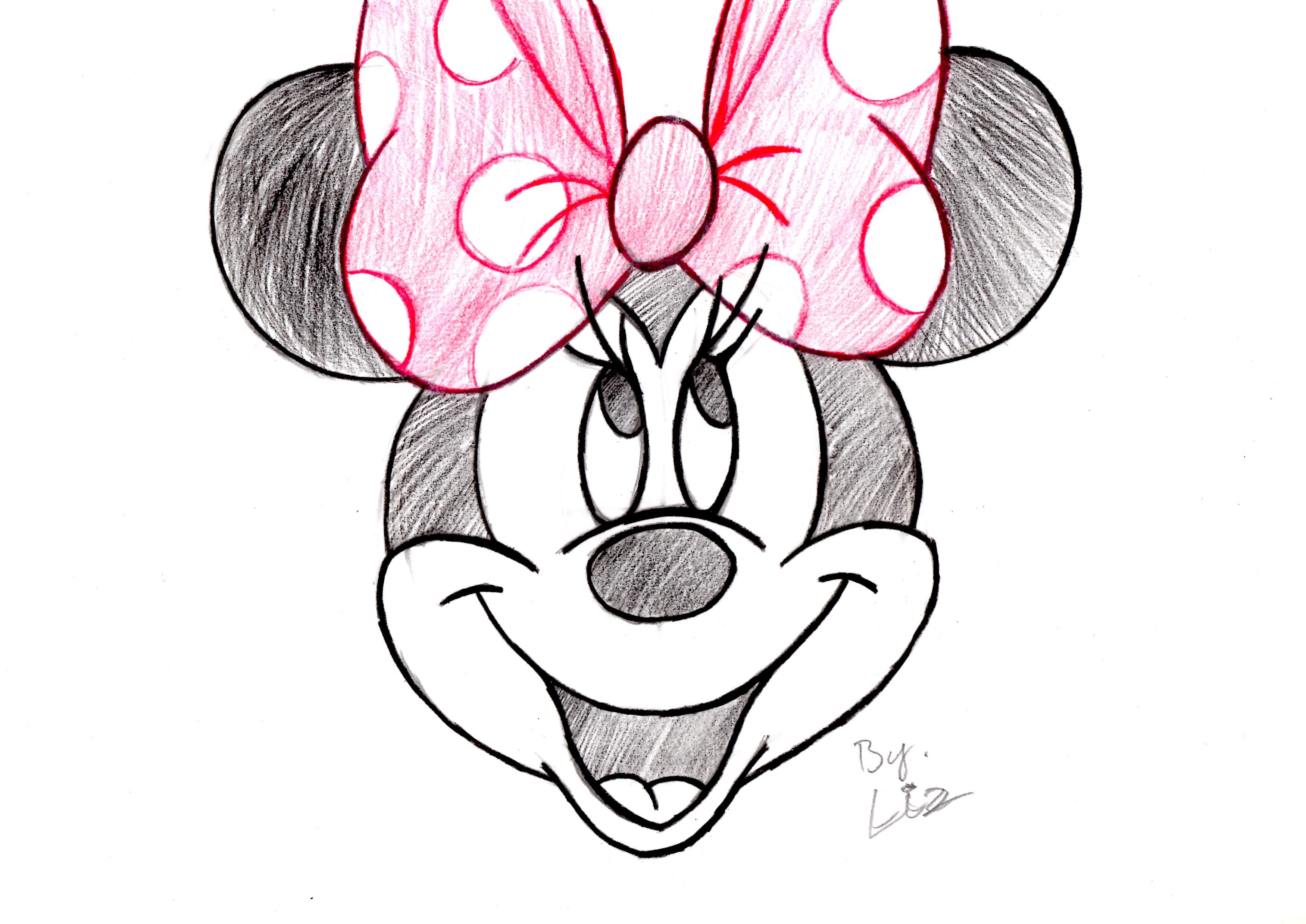 3500x2477 Related Pictures Draw Minnie Mouse Step By Step Minnie Mouse
