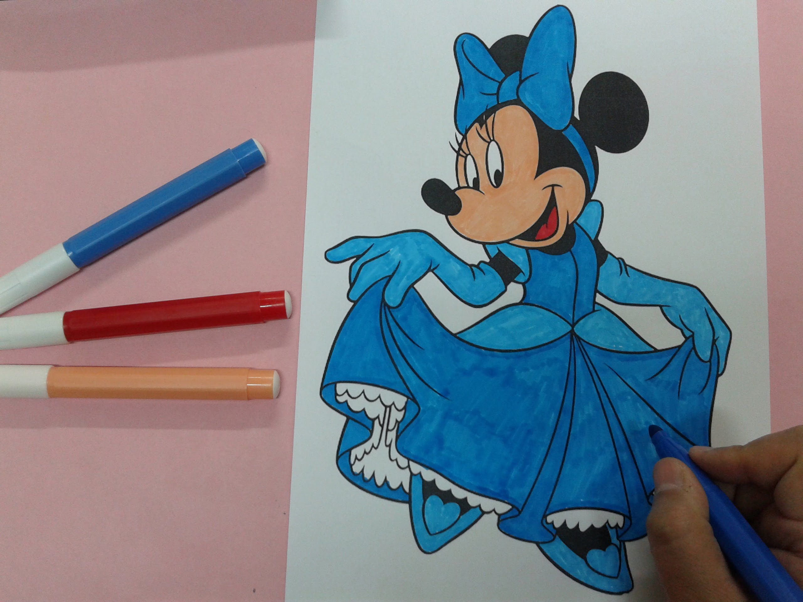 2560x1920 Arts For Kids How To Color Minnie Mouse Looks Like Cinderella