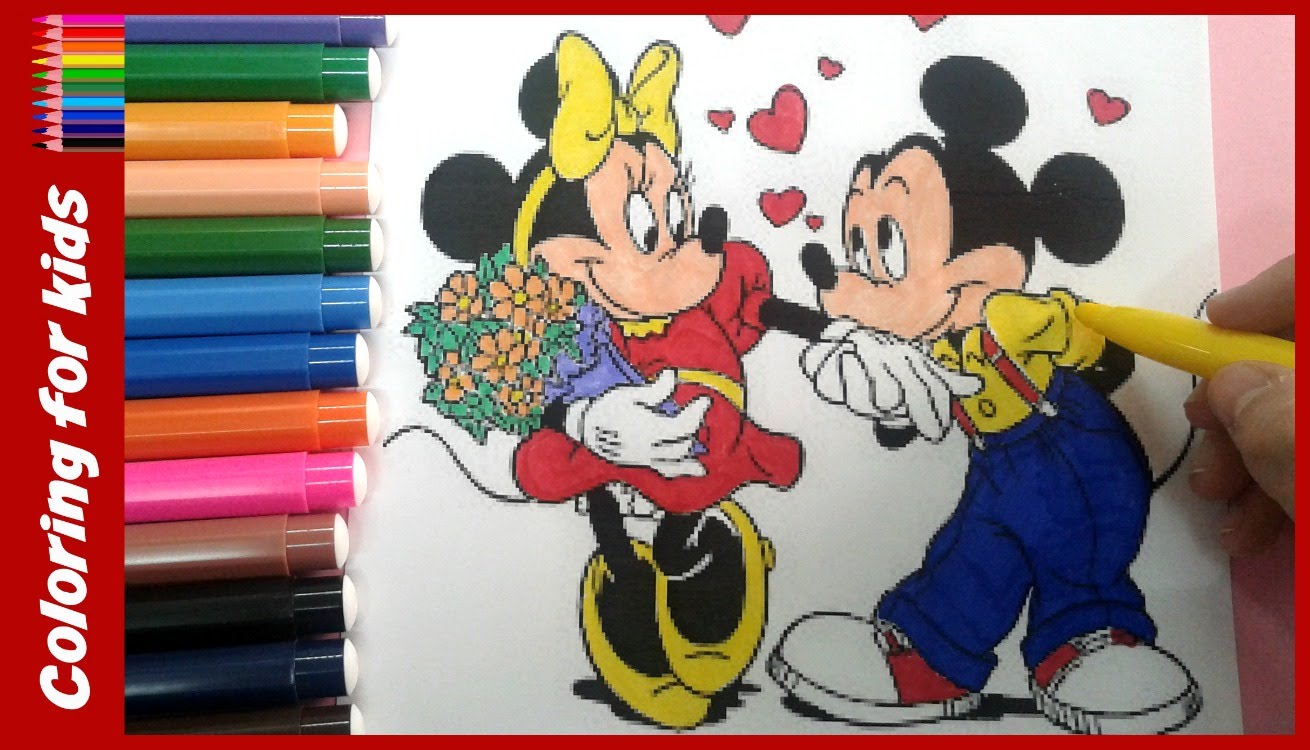 1310x750 Coloring Pages For Kids How To Color Minnie Mouse Mickey Mouse