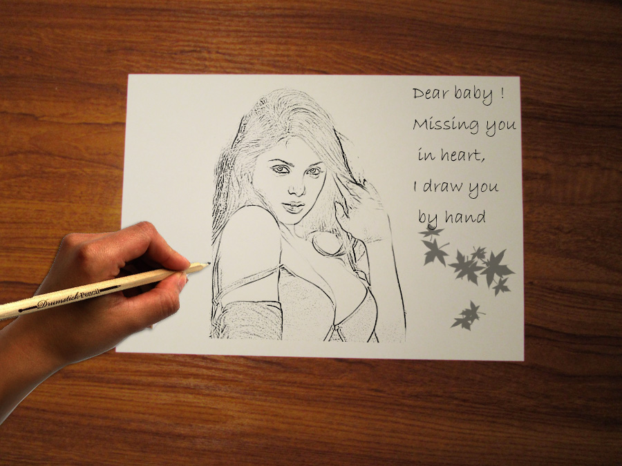 900x675 Miss You In Heart, Draw You By Hand By Jokymoon