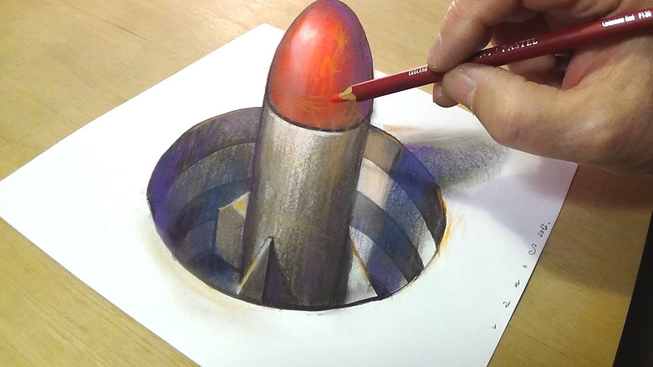 1280x720 How To Draw 3d Rocket