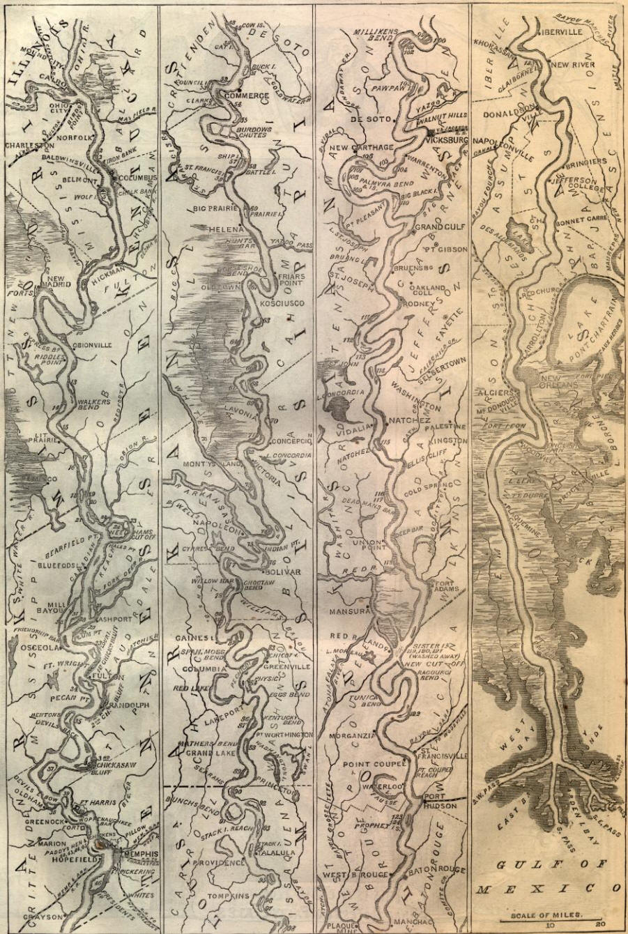 901x1340 Map Of The Mississippi River
