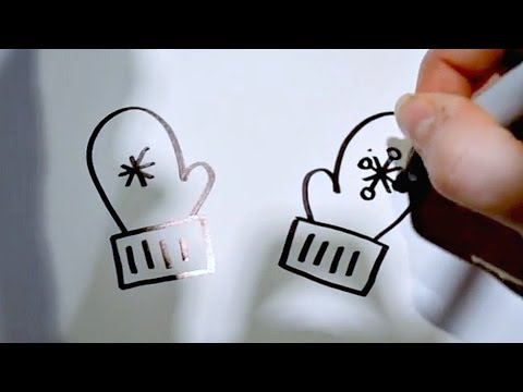 480x360 How To Draw Cartoon Mittens
