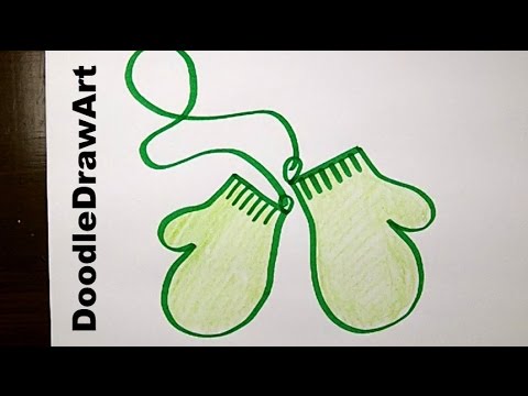 480x360 How To Draw Cartoon Mittens Step By Step