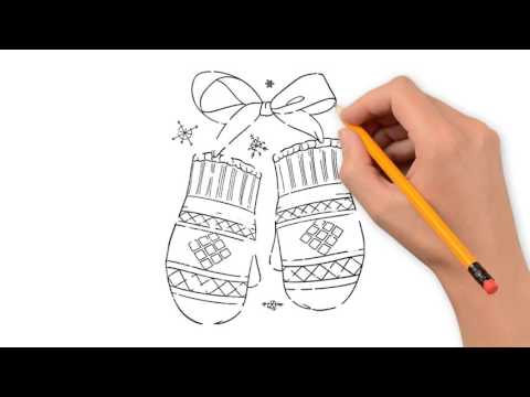 480x360 Mittens And Gloves Things Pencil To Draw Step By Step