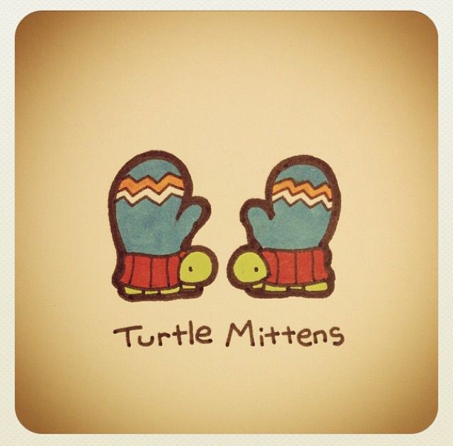 640x630 Turtle Mittens Turtle Turtle, Mittens And Drawings