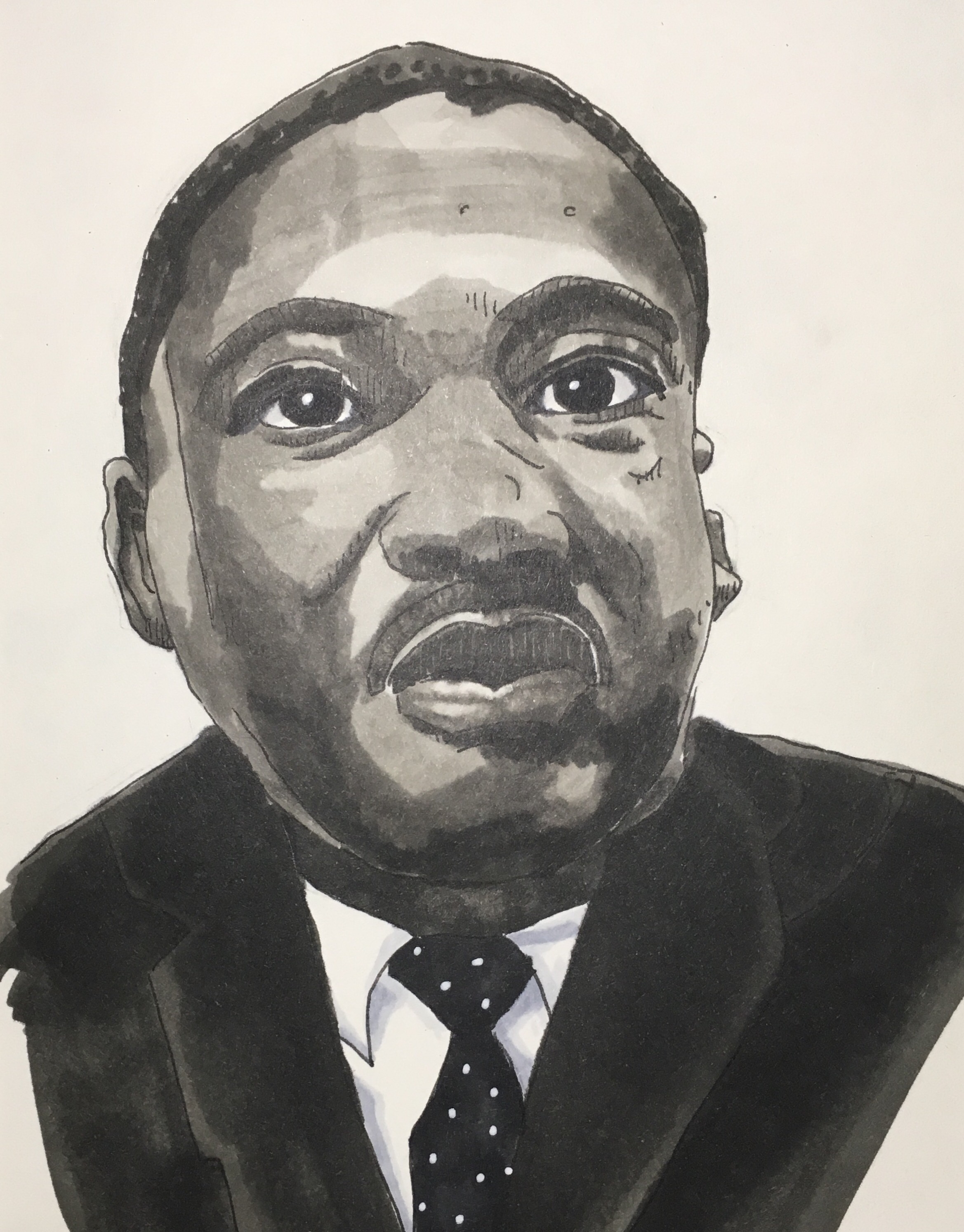 2337x2985 Martin Luther King The Hare Sketches