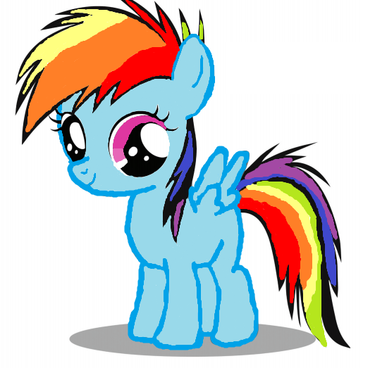 Mlp Rainbow Dash Drawing at GetDrawings | Free download