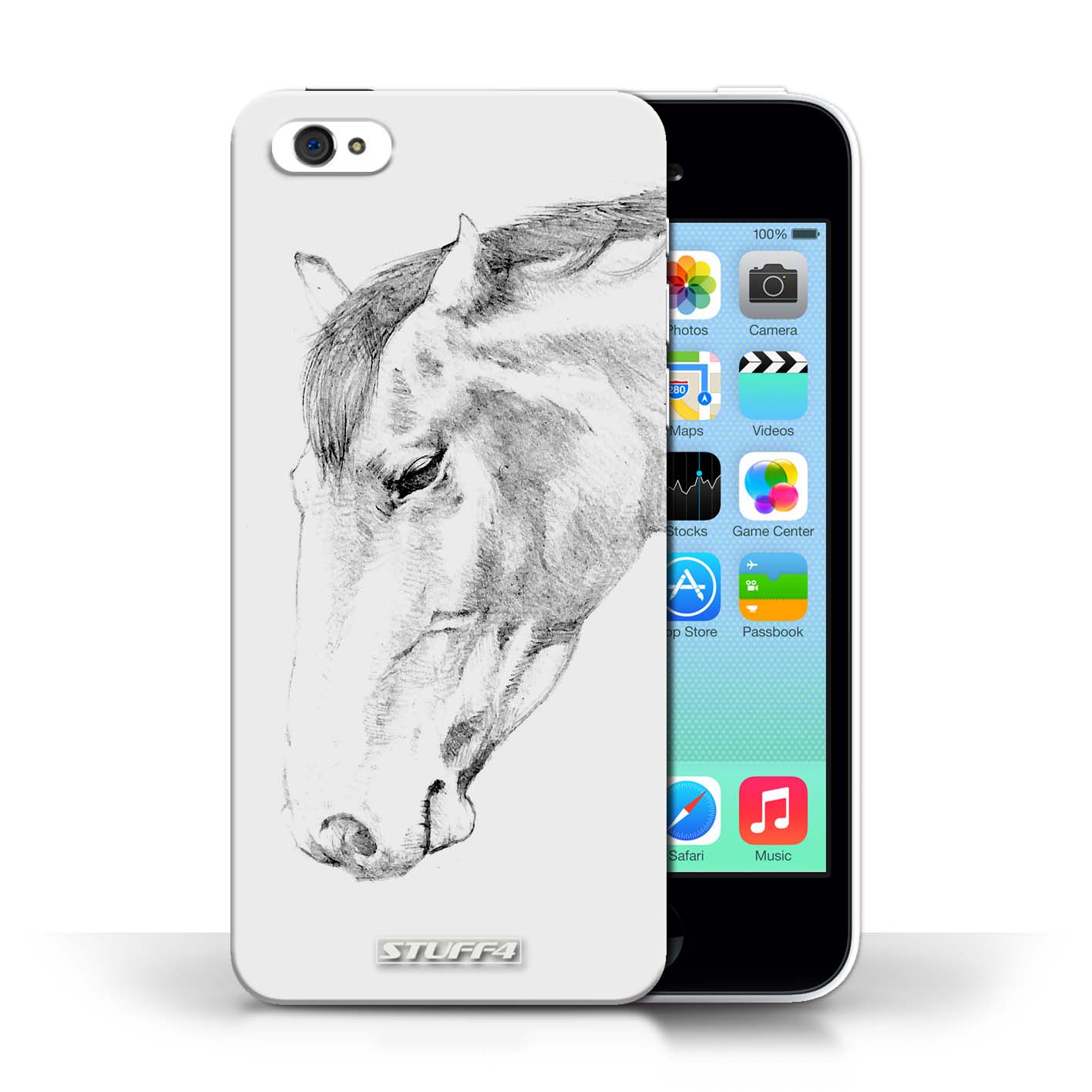 1417x1417 Designer Mobile Phone Case Sketch Drawing Collection Horse
