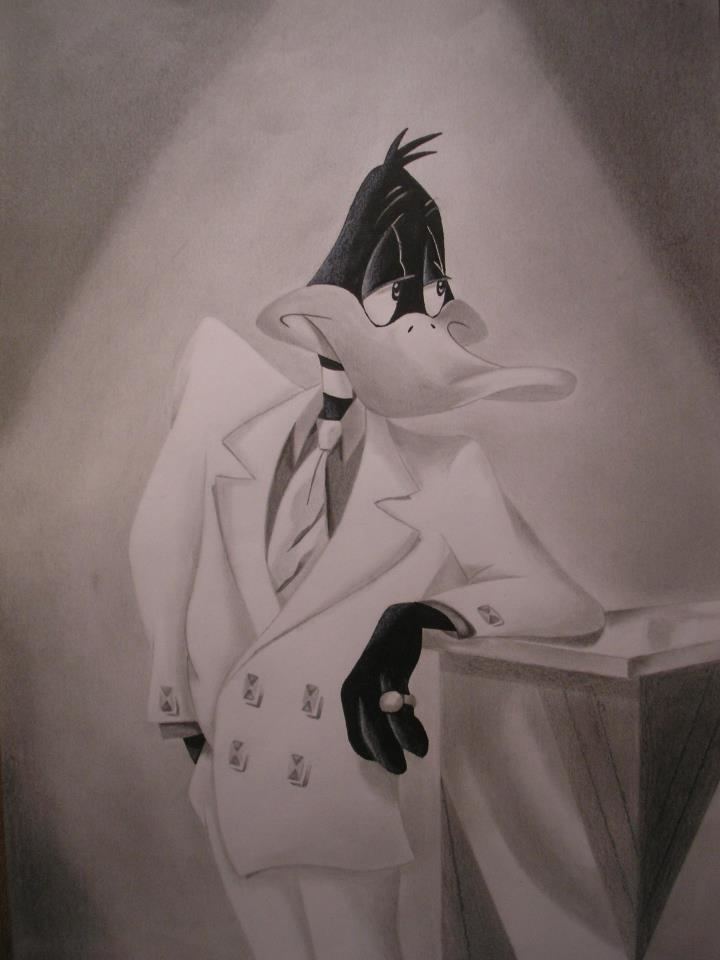 720x960 Drawing Of Daffy Duck As A Mobster By Tureluur