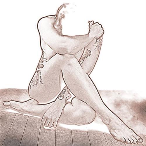 500x500 Live Model Drawing