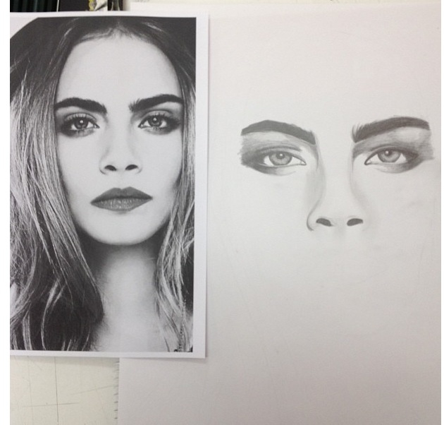 630x602 Cara Model Face Drawing Eyes Art Face Drawings