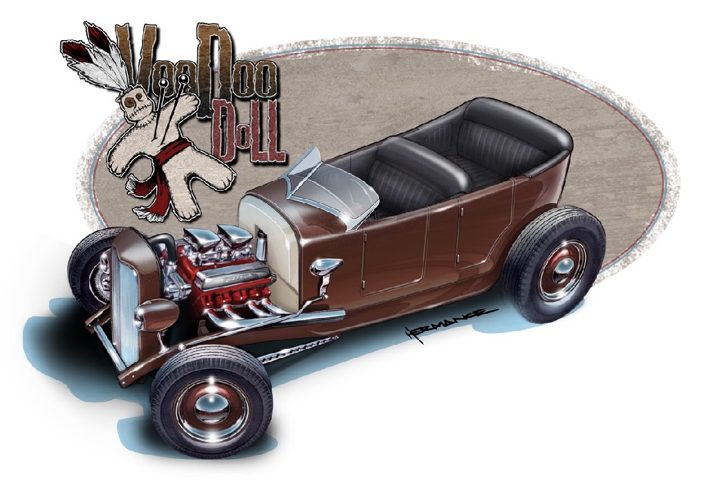 1024x696 Concept Drawing Of Hot Rod 1927 Model T