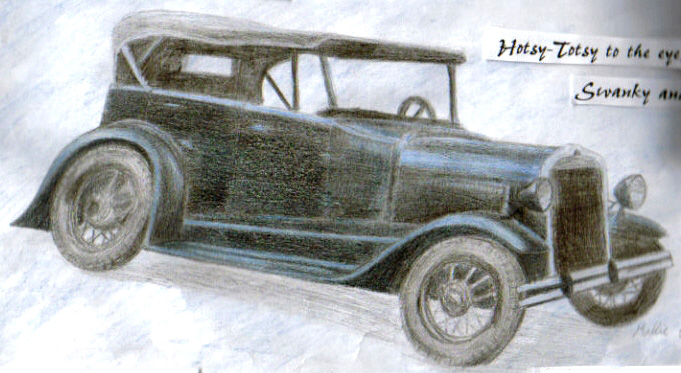 681x373 Old Drawing Model T Ford By Webwingz