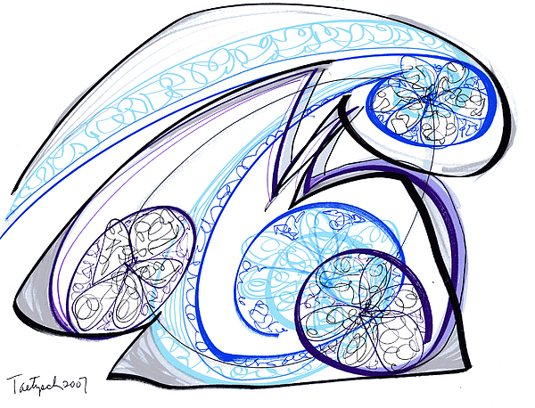 600x458 Modern Drawing 22 Drawing By Lynne Taetzsch