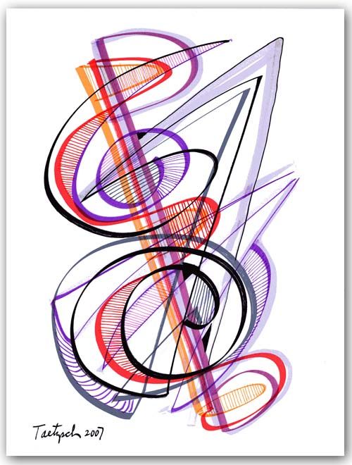 500x660 Modern Drawing 62 By Lynne Taetzsch