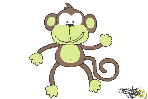 600x400 How To Draw A Monkey Step By Step