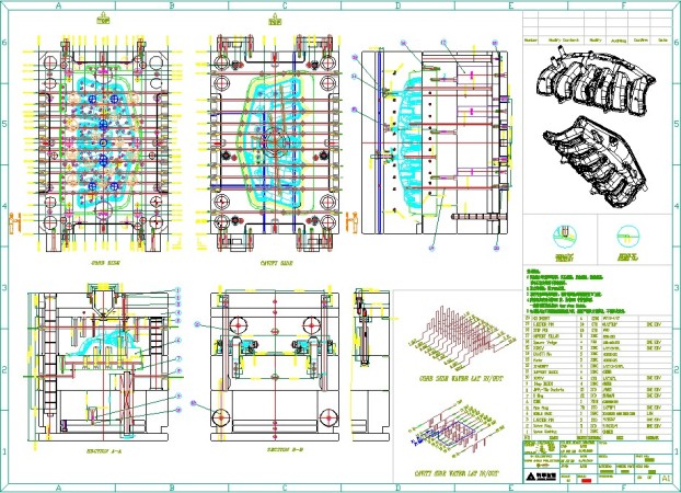 622x450 2d File Of Mold Structure Lever Molding Technology Co., Limited