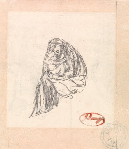 443x512 Mother And Child George Romneyundated Drawing Gesture